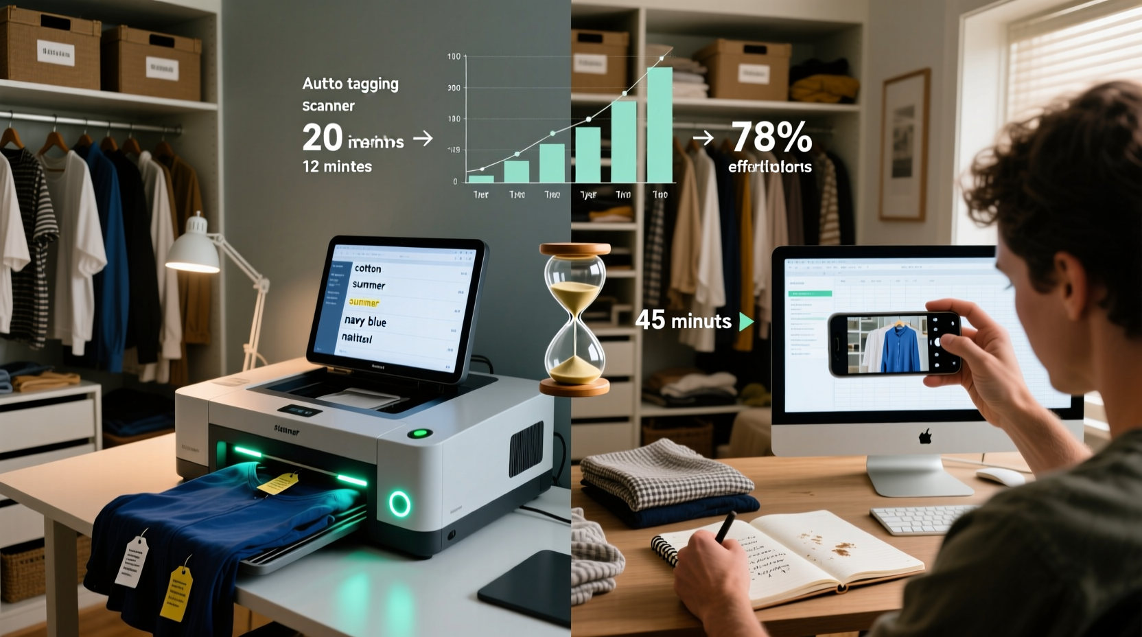 closet organization tips scanner vs tagging