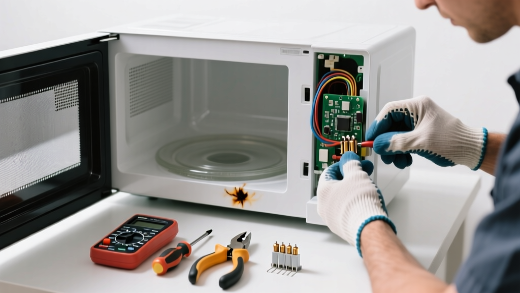 Fixing a Microwave with Blown Fuse and Loud Noise