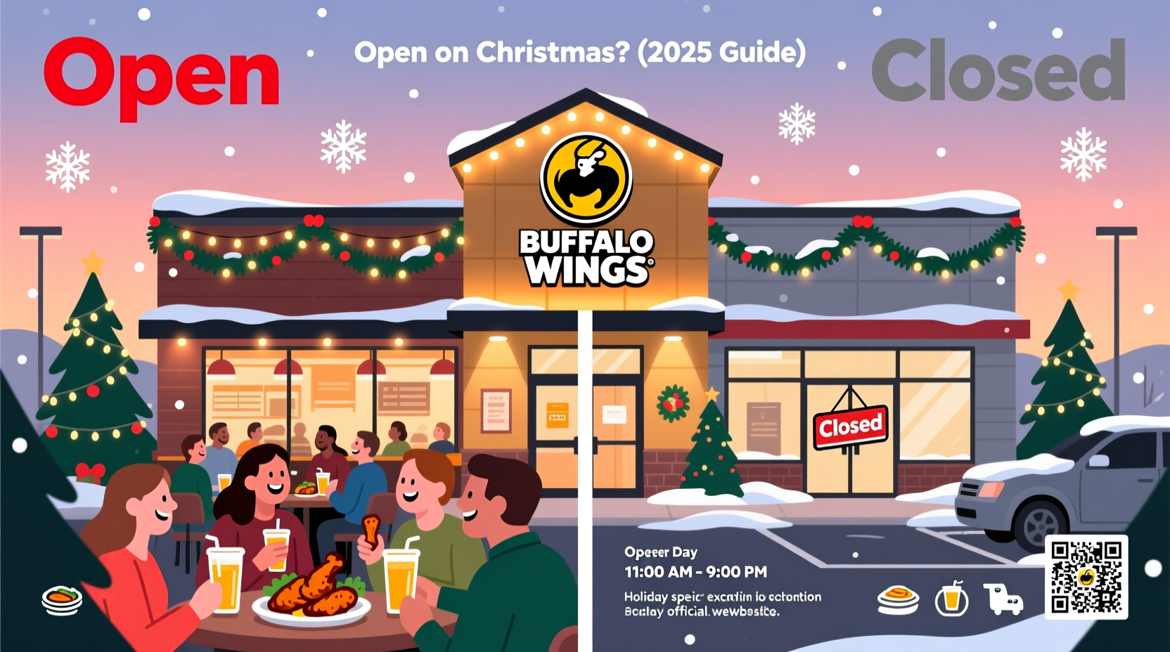 is buffalo wild wings open on christmas