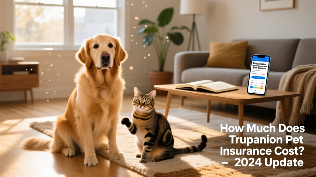 A friendly golden retriever and tabby cat sitting side by side on a sunlit living room floor, symbolizing comprehensive pet coverage for both species