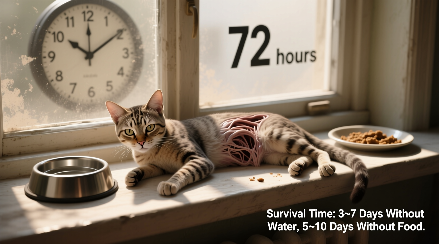 Cat Survival Without Water and Food: Timelines & Warning Signs