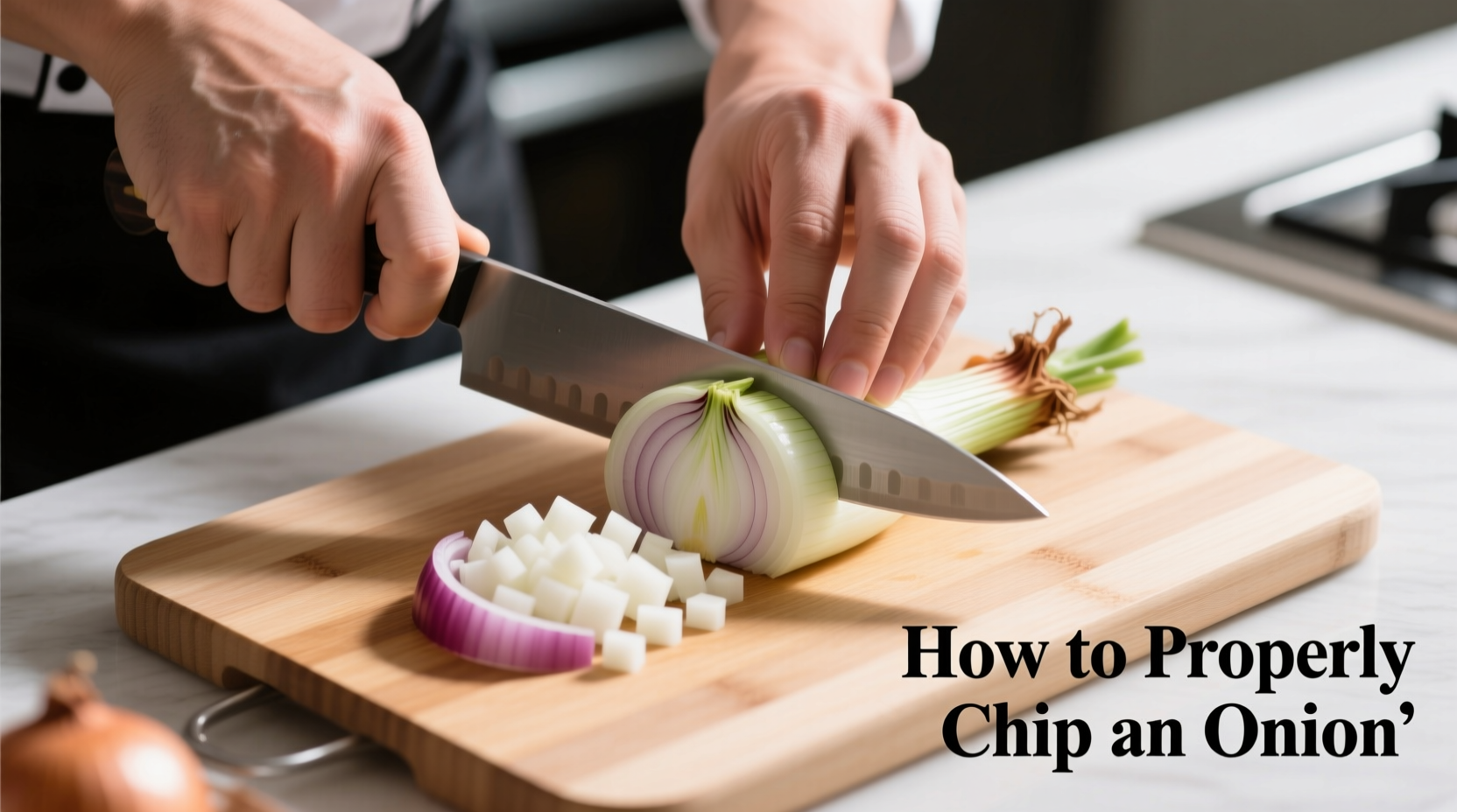 how to properly chop an onion