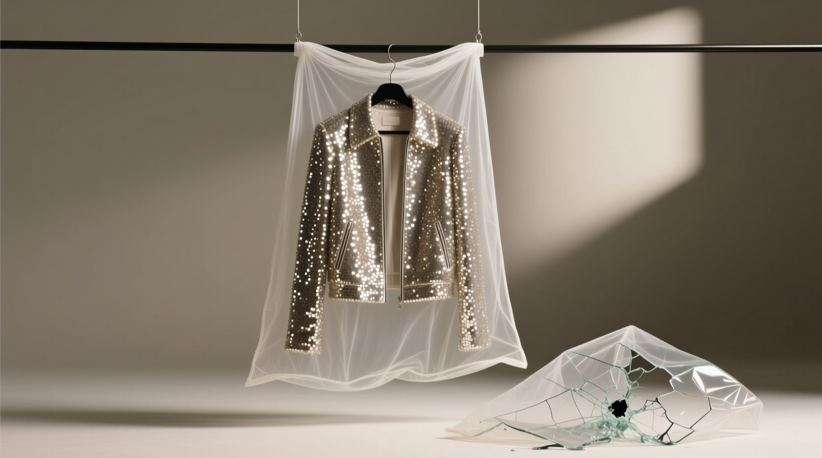closet organization tips sequined jacket storage