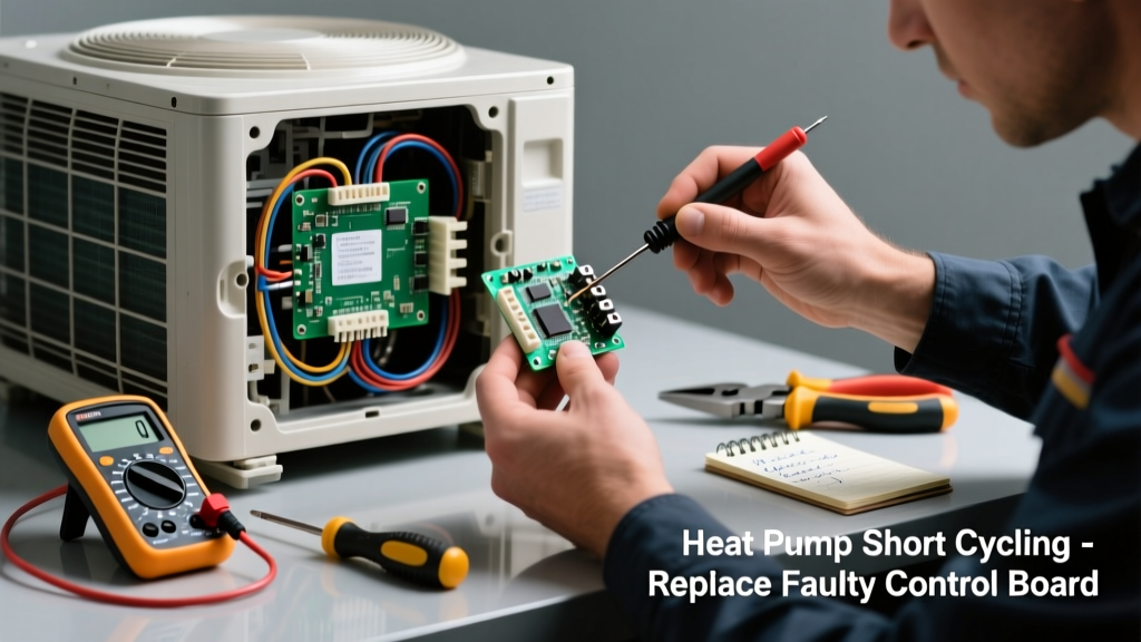 Heat Pump Short Cycling: Replace Faulty Control Board