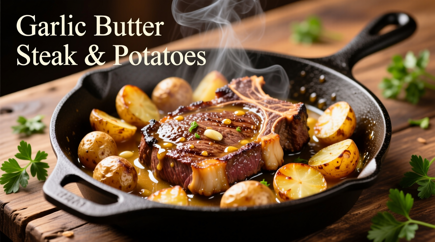 Perfect Garlic Butter Steak and Potatoes Skillet Recipe