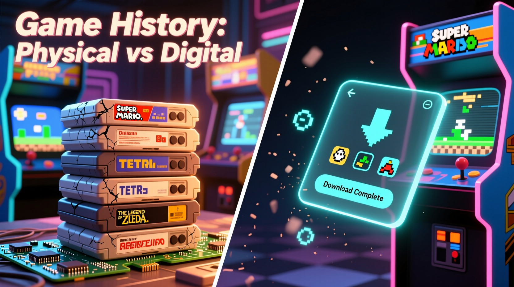 retro gaming cartridges vs digital downloads which preserves game history better