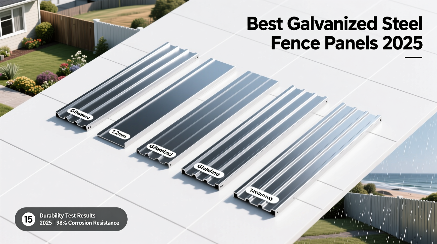 best steel galvanized fence panels