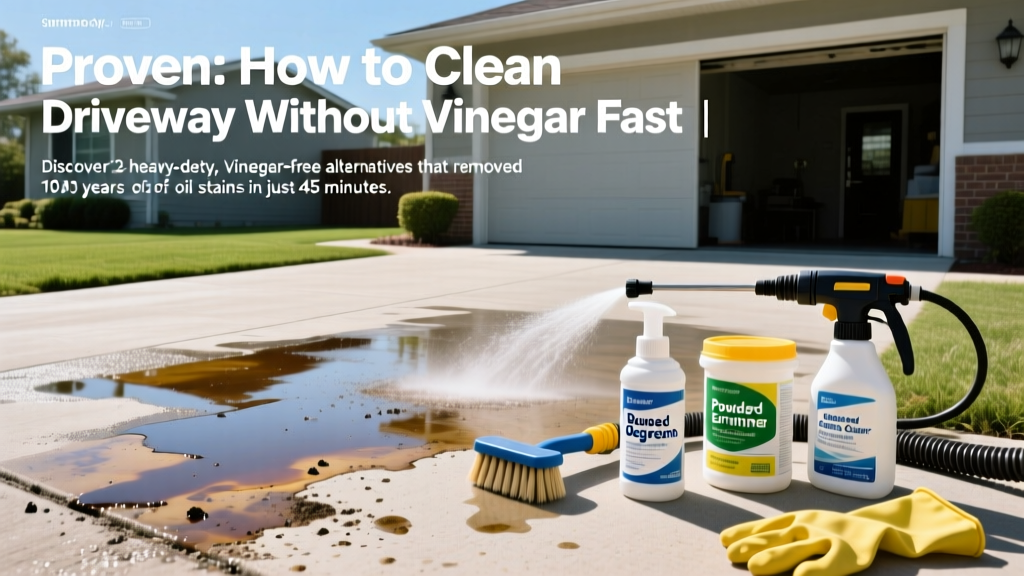 Proven: How to Clean Driveway Without Vinegar Fast