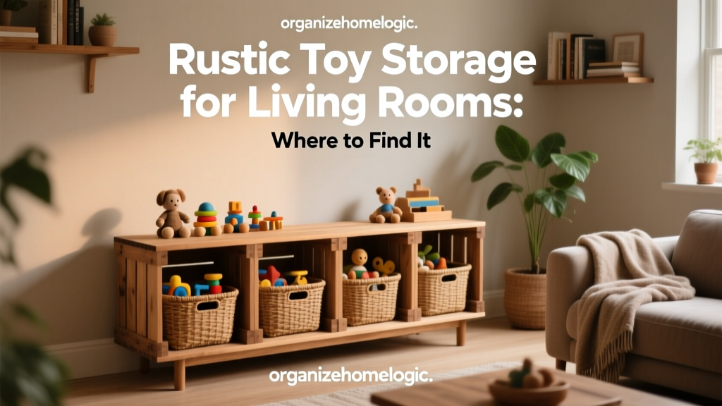 Rustic Toy Storage for Living Rooms: Where to Find It