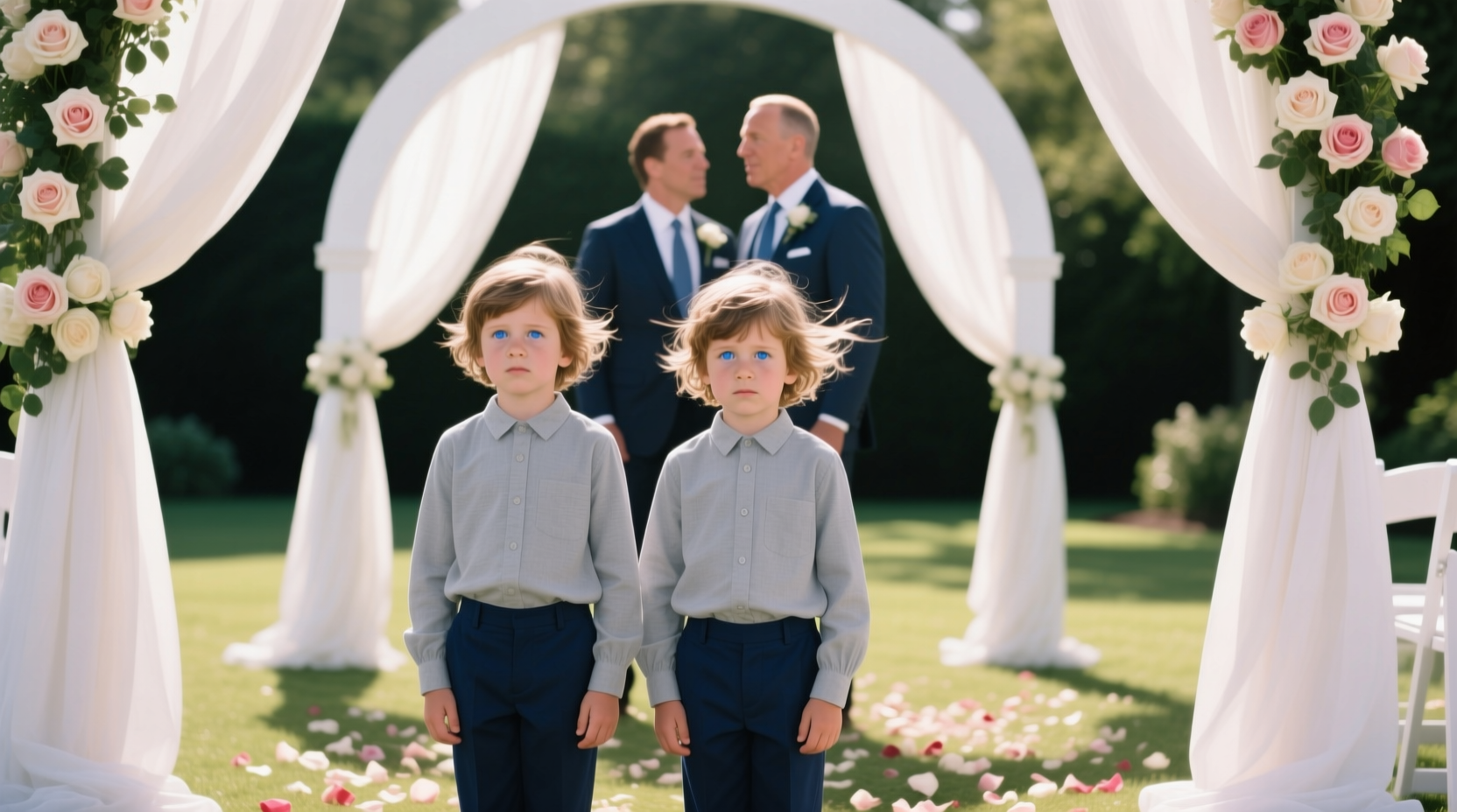 did jeff bezos kids go to his wedding