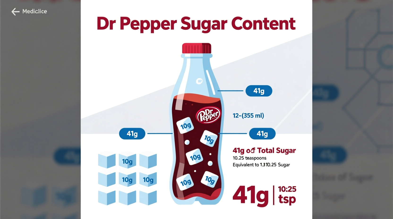 how much sugar is in dr pepper