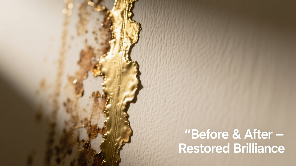 How to Remove Brass Tarnish Stains from Wallpaper