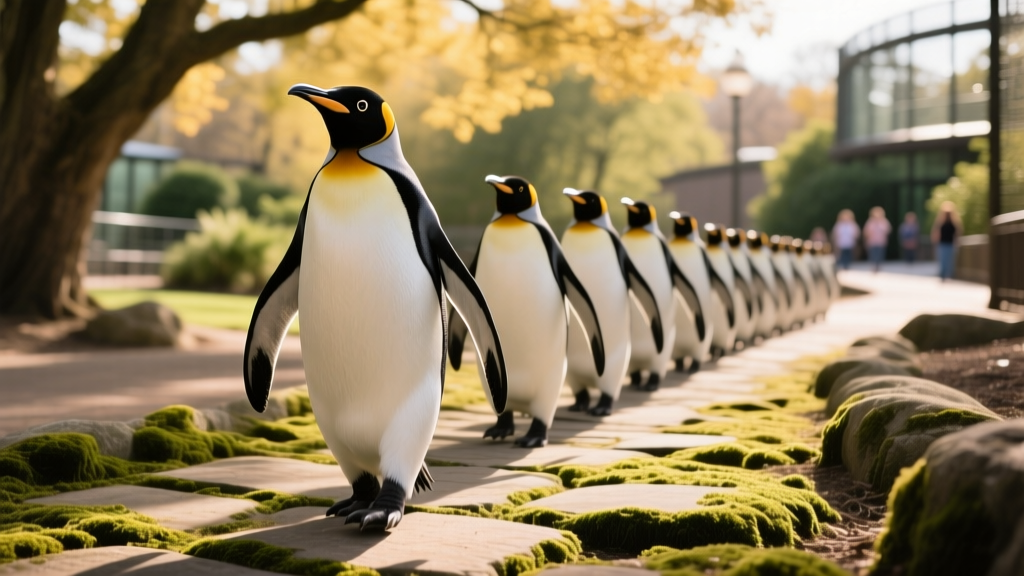 Watch These King Penguins Willfully Waddle Around the Cincinnati Zoo in a Penguin Parade