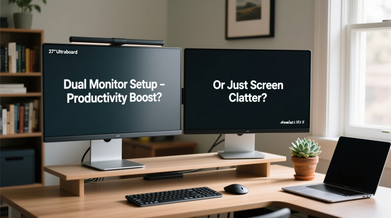 is a dual monitor setup worth it for non designers or just screen clutter