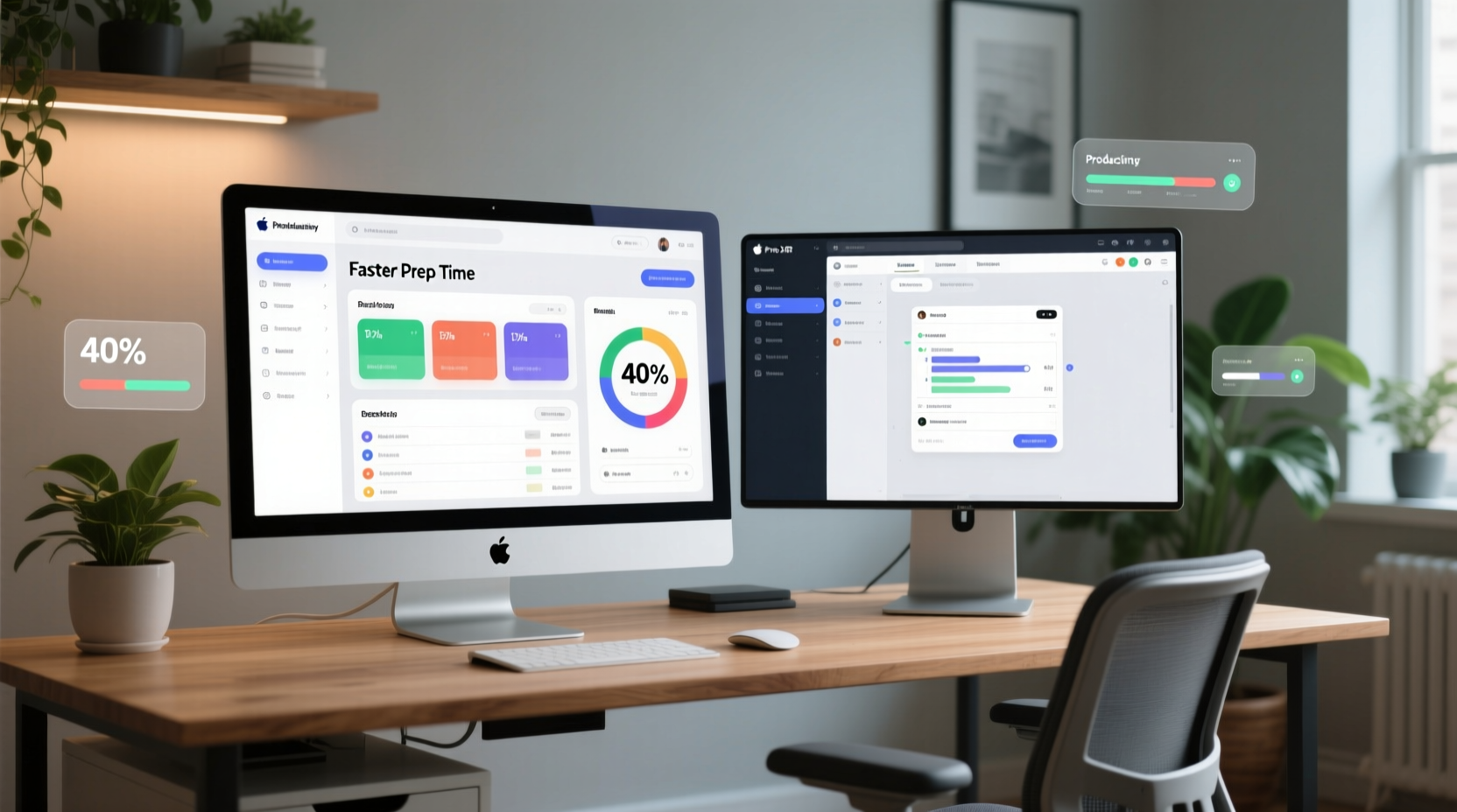 Dual Monitor Workflow Cuts Meeting Prep by 40%