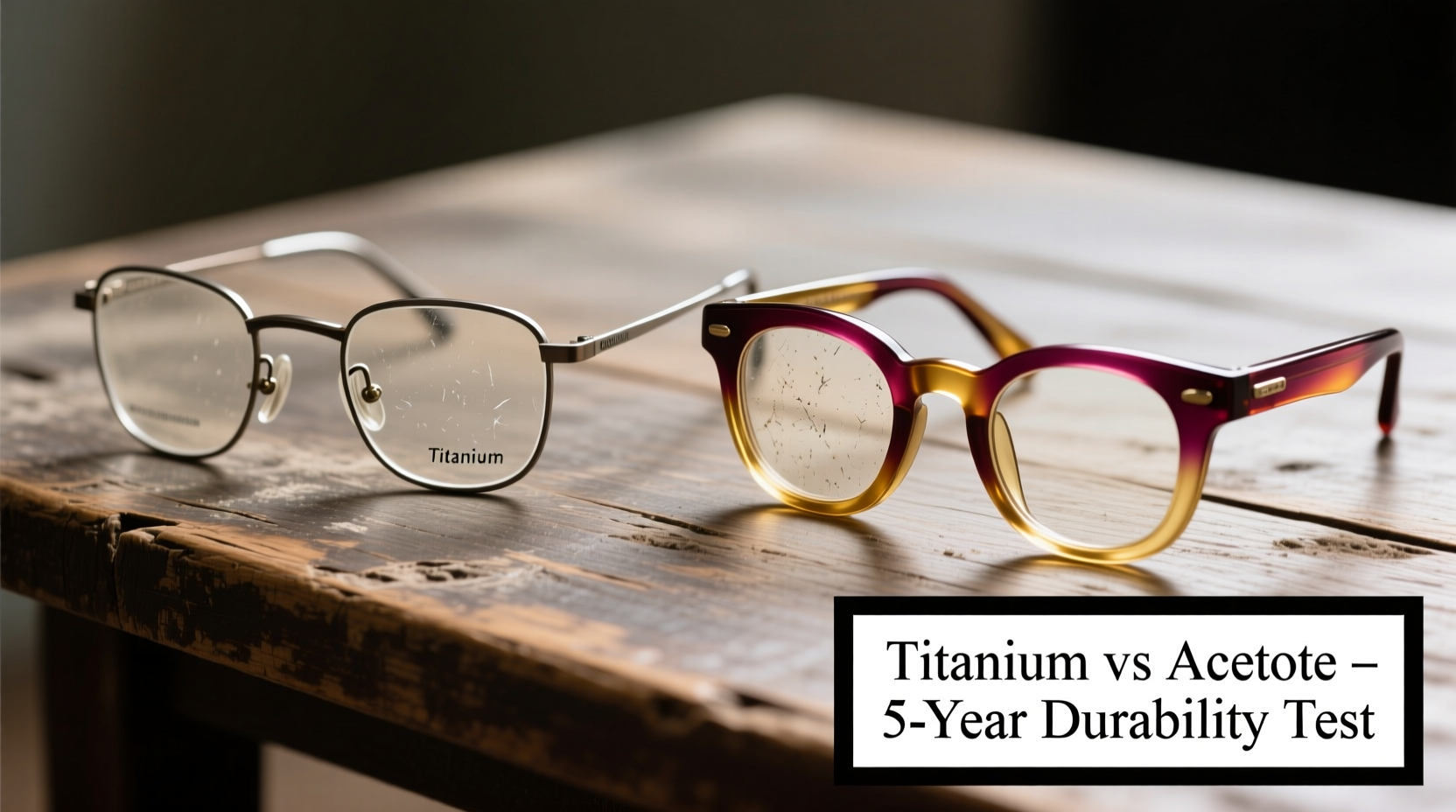 titanium frame glasses vs acetate which holds up better over years of wear