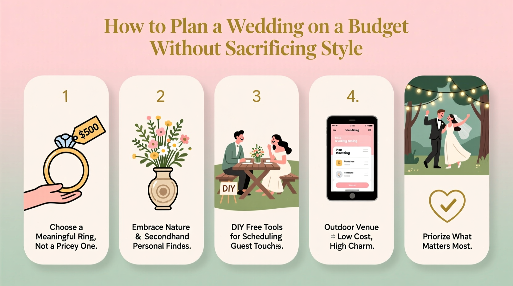how to do a wedding on a budget