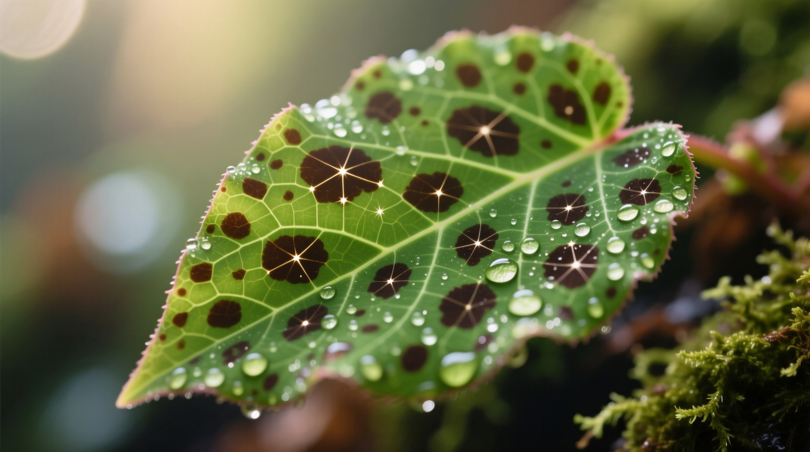begonia spotted leaves