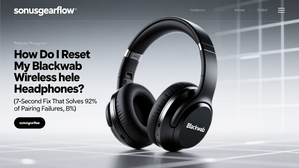 Blackweb Headphones Reset: 7-Second Fix (2026)