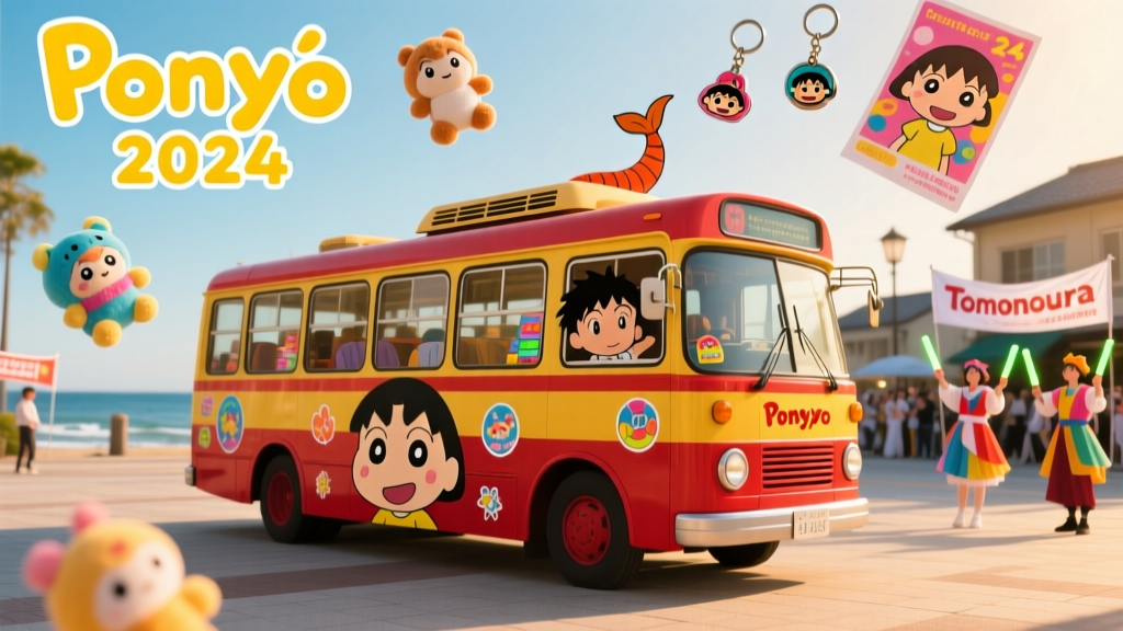 Ponyo-Themed Buses Boost Tomonoura Tourism 217%