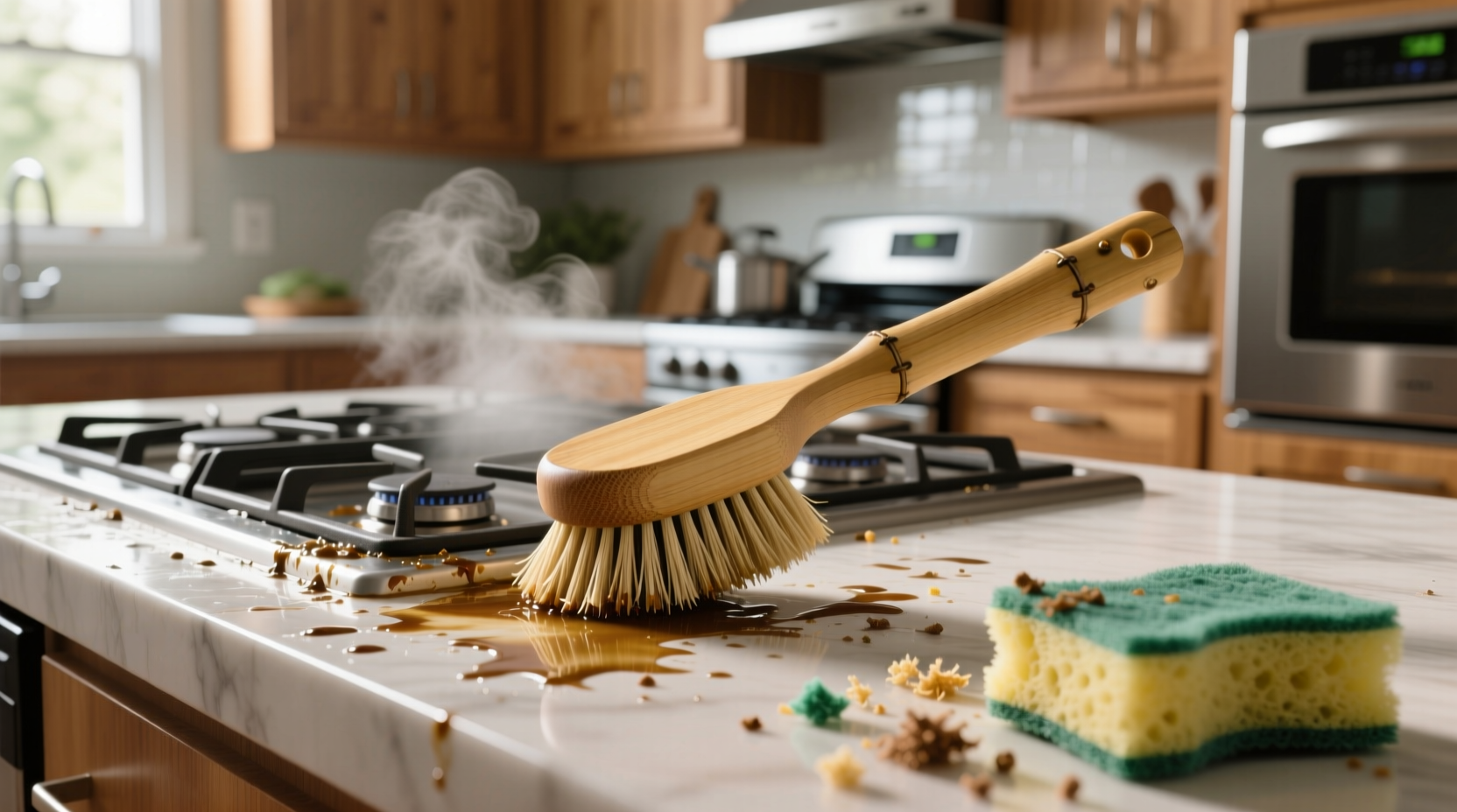 bamboo scrub brush vs loofah grease fighting truth
