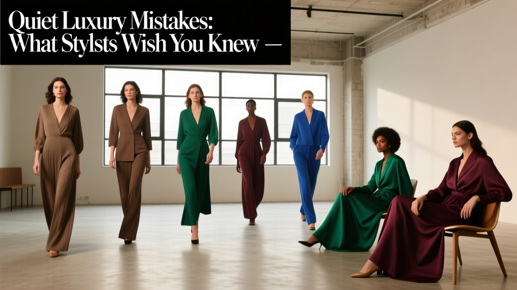 Quiet Luxury Mistakes: What Stylists Wish You Knew