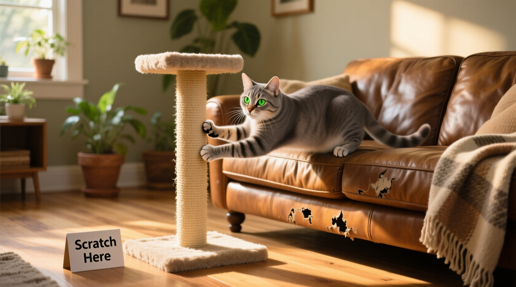 how to stop your cat from scratching the sofa without resorting to sprays