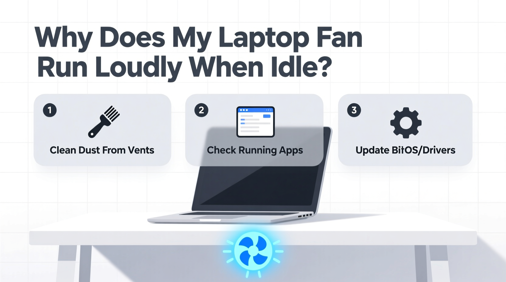 why does my laptop fan keep running loudly even when idle quick fixes to try