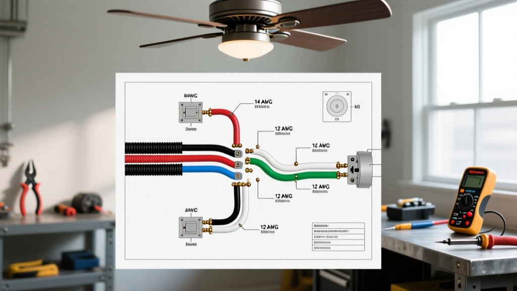 Wiring Diagram for Hunter Ceiling Fan With Light: Gauge & Color Guide