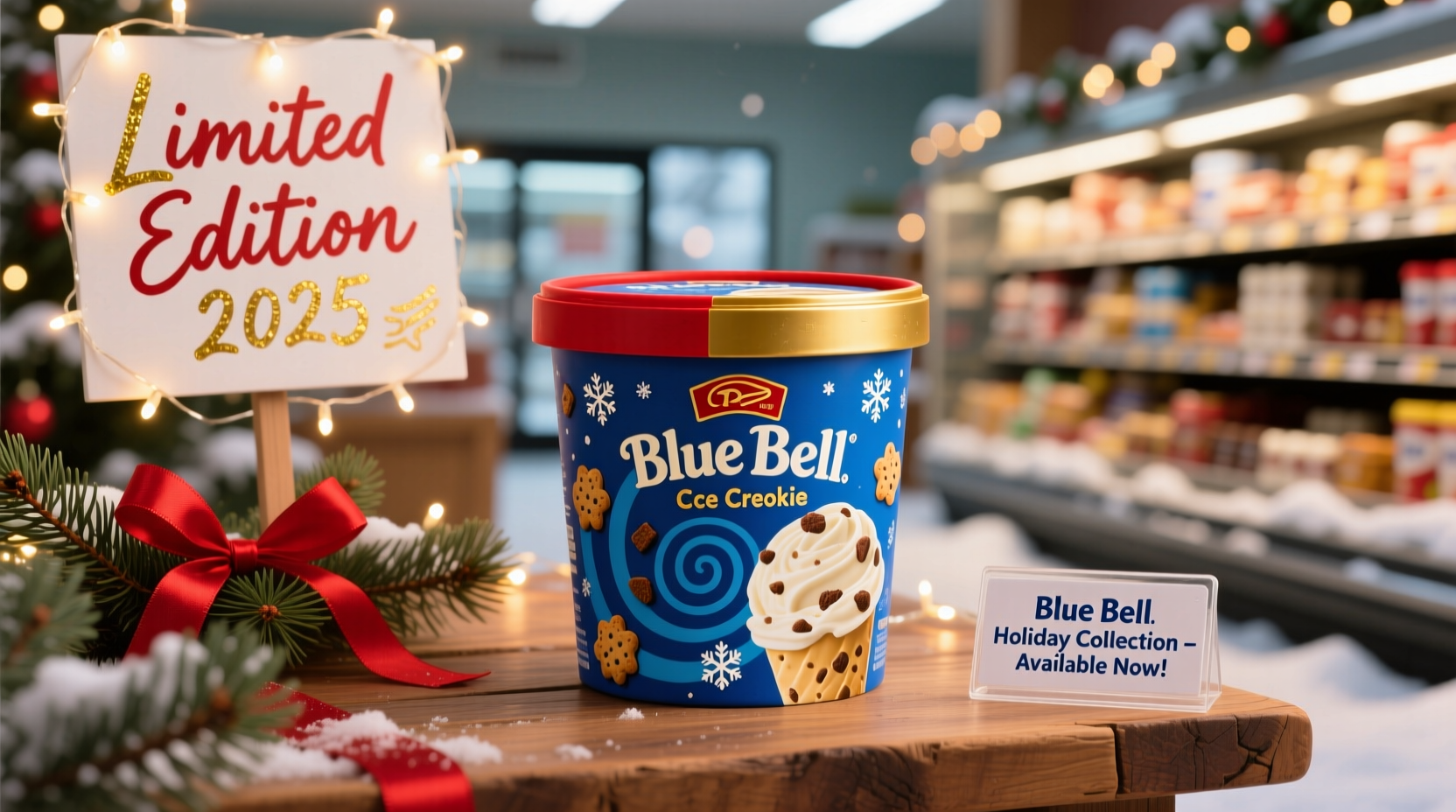 where can you buy blue bell christmas cookie ice cream