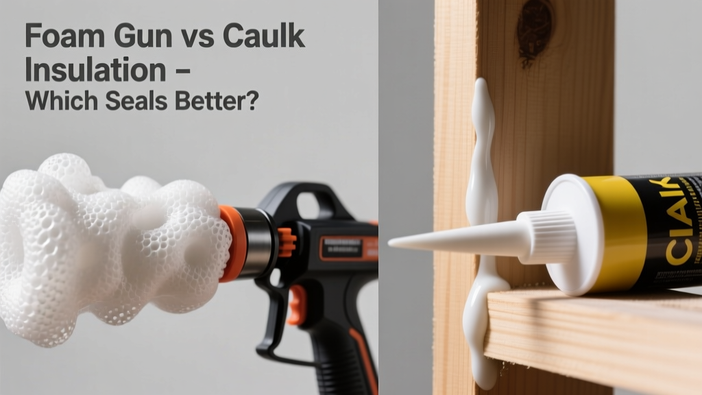 Foam Gun vs Caulk Insulation: Which Is Better for Gaps?