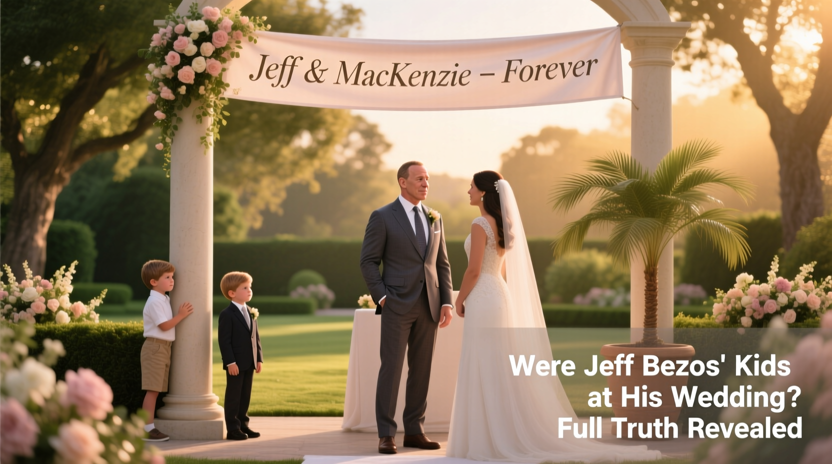 were jeff bezos kids at wedding