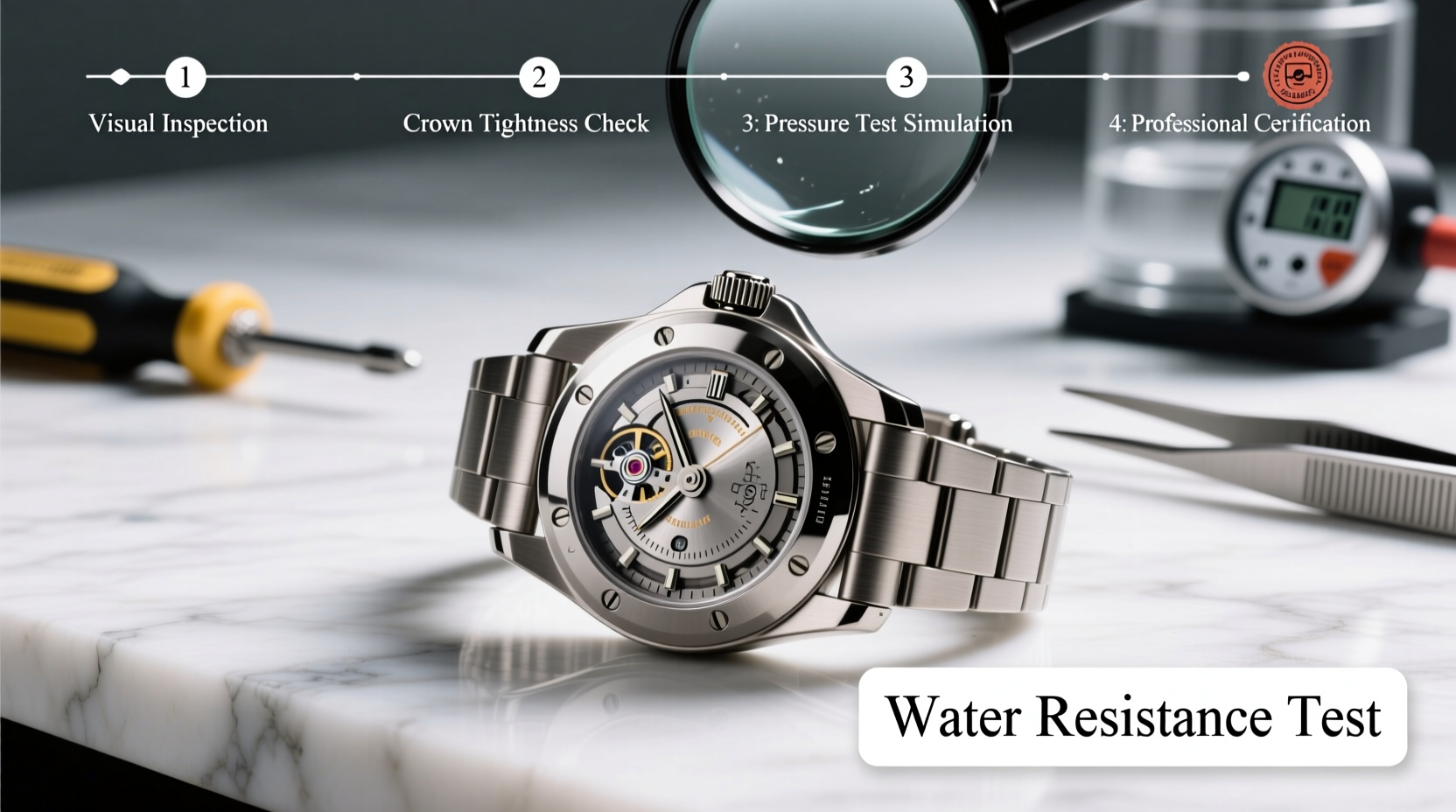 how can i check that my watch is still water resistant