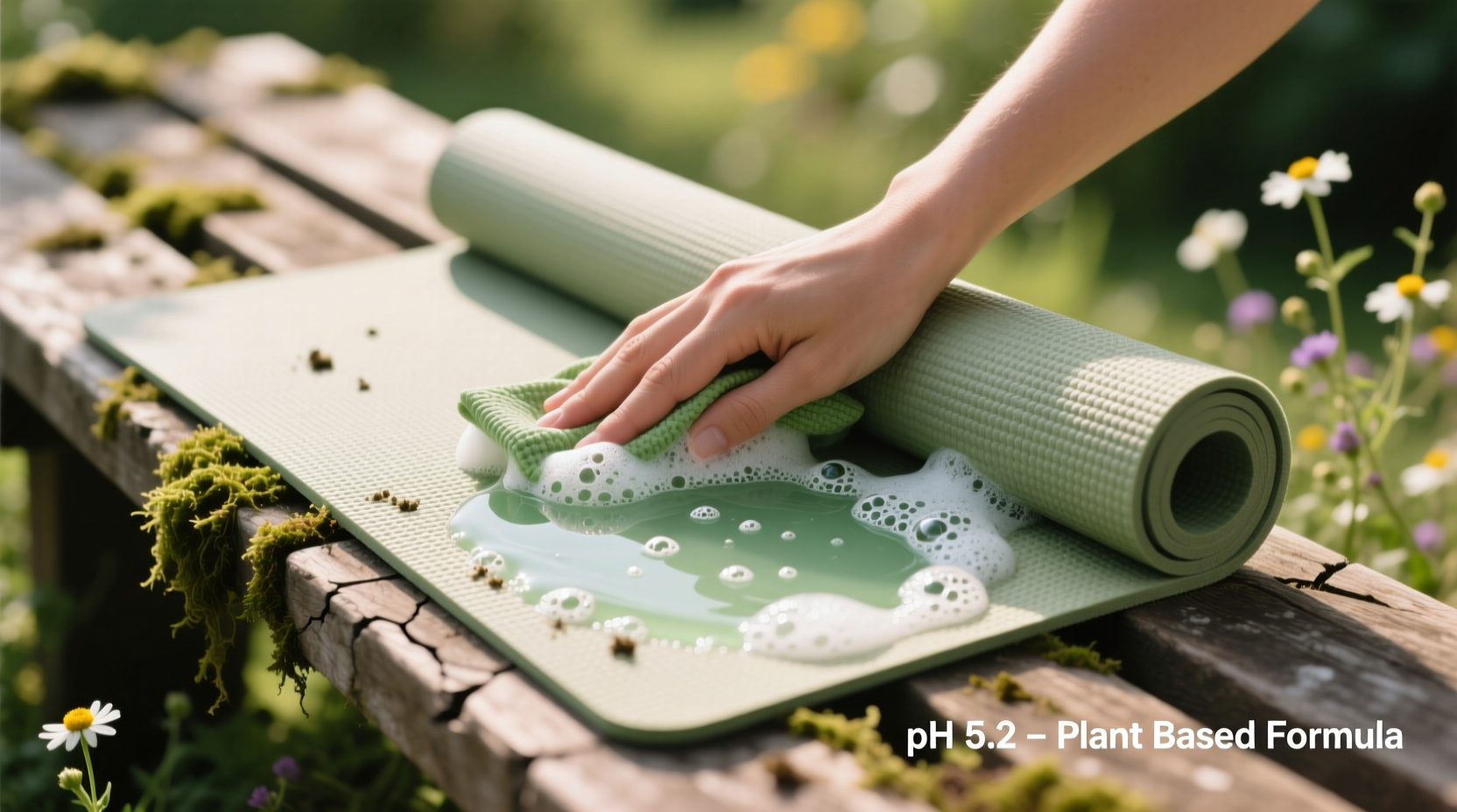 eco friendly cleaning for natural rubber yoga mats