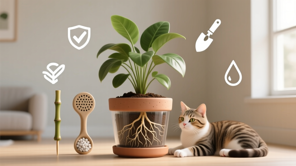 Pet Friendly Soil Decompacting for Indoor Plants