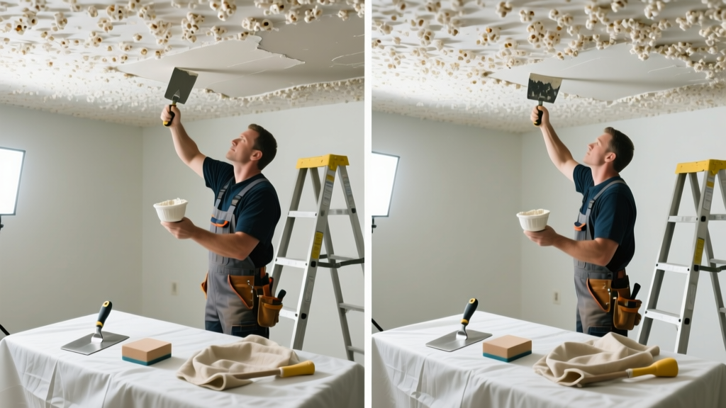 Fixing a Damaged Popcorn Ceiling: Step-by-Step Repair