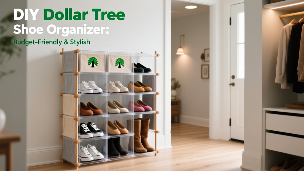 DIY Dollar Tree Shoe Organizer: Budget-Friendly & Stylish