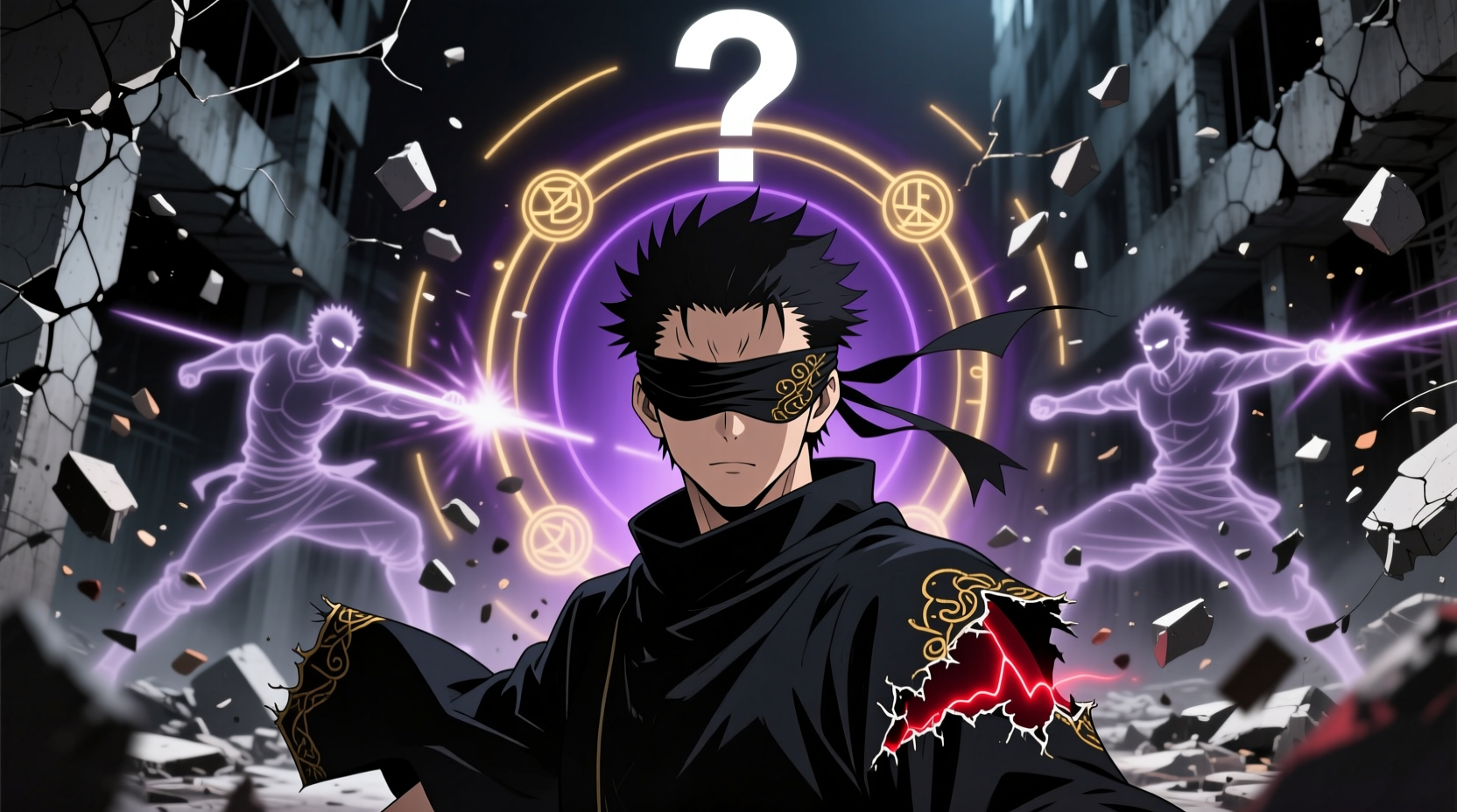 why is gojo satoru blindfolded does it affect his powers