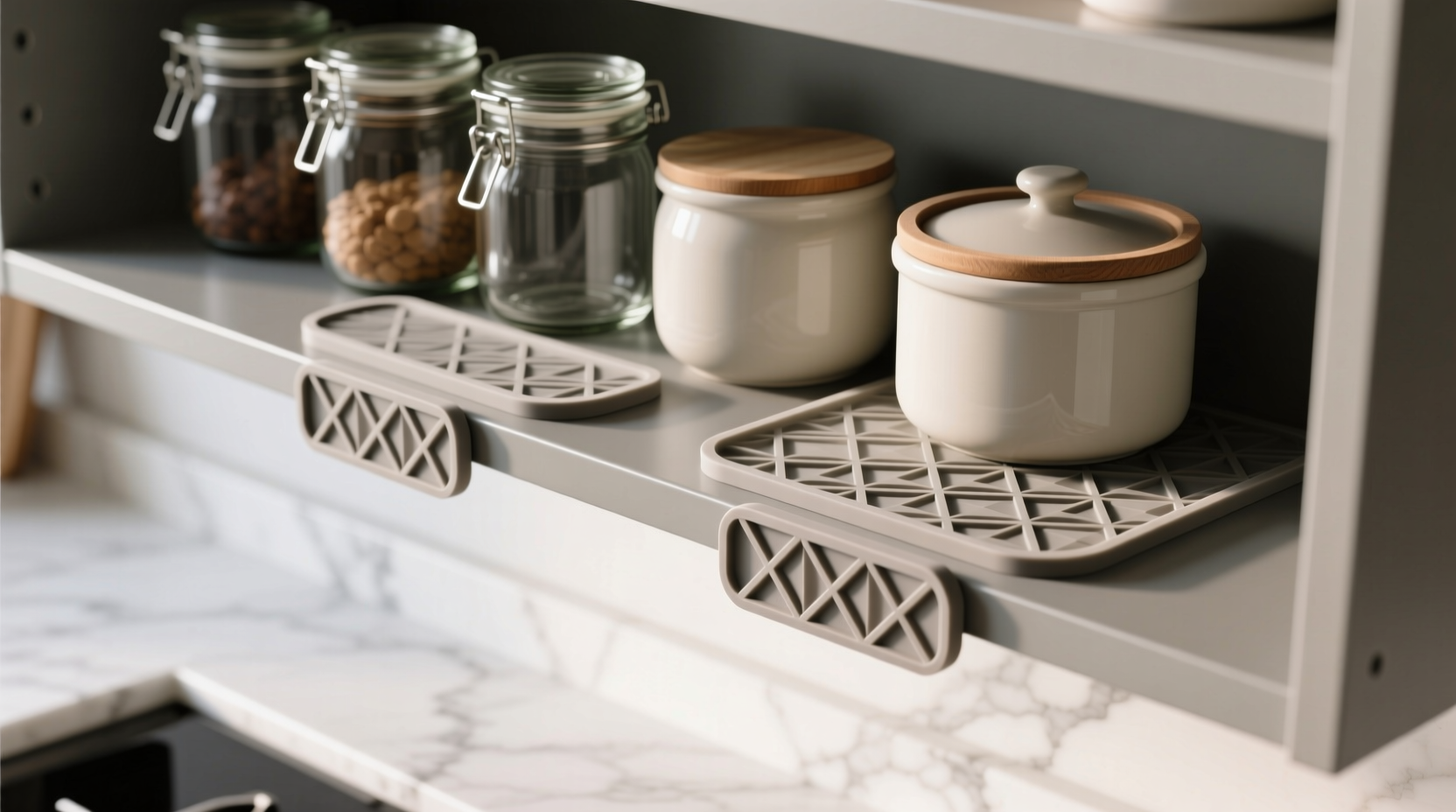 closet shelf liners vs adhesive mats which stops slippage