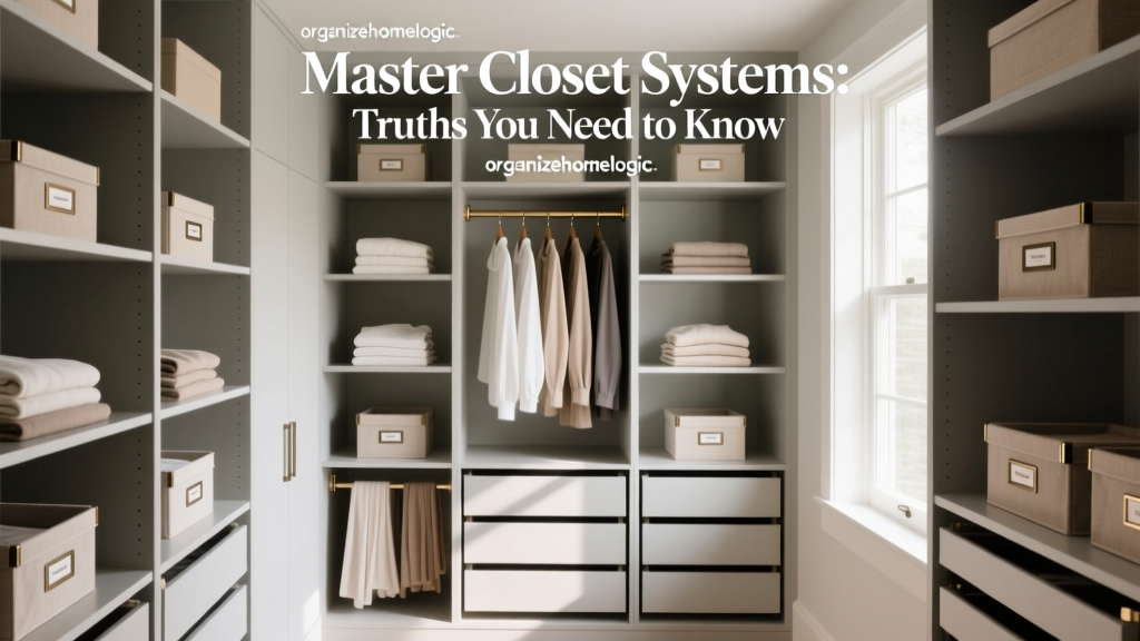 Master Closet Systems: Truths You Need to Know