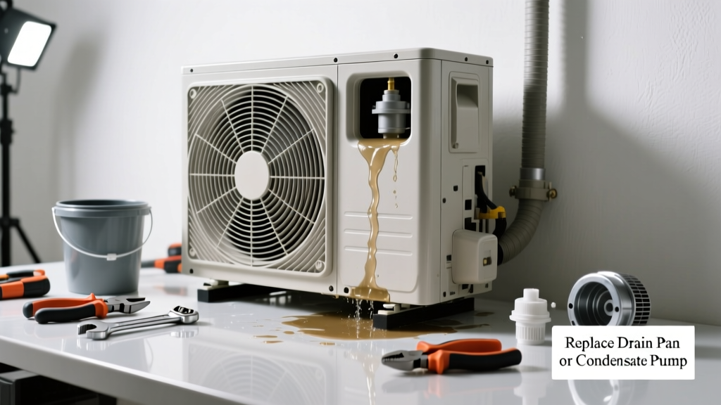 AC Leaking Water? Replace the Drain Pan or Condensate Pump
