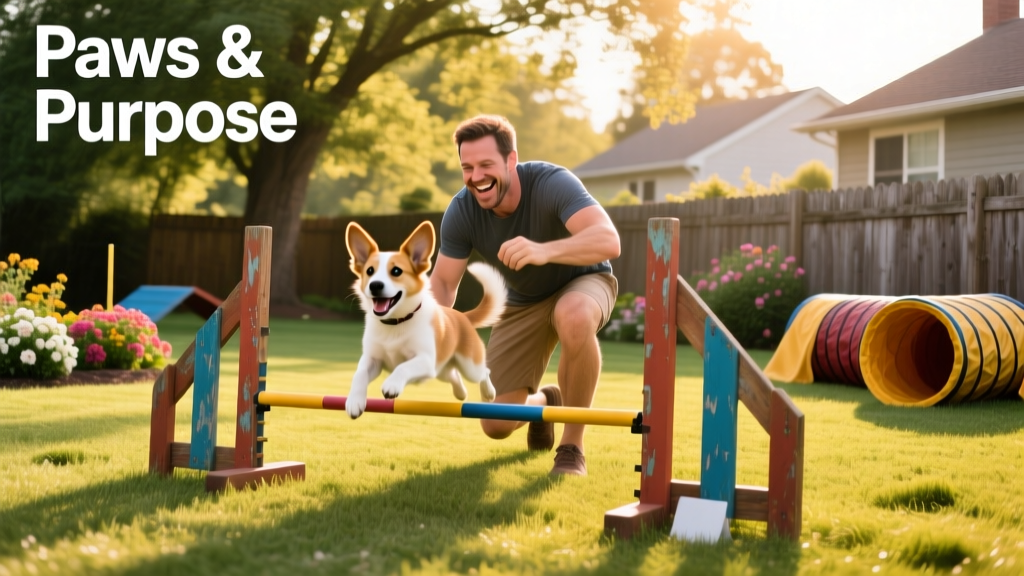 Watch This Dog Dad Entertain His Pup With a Backyard Agility Course in Heartwarming Video