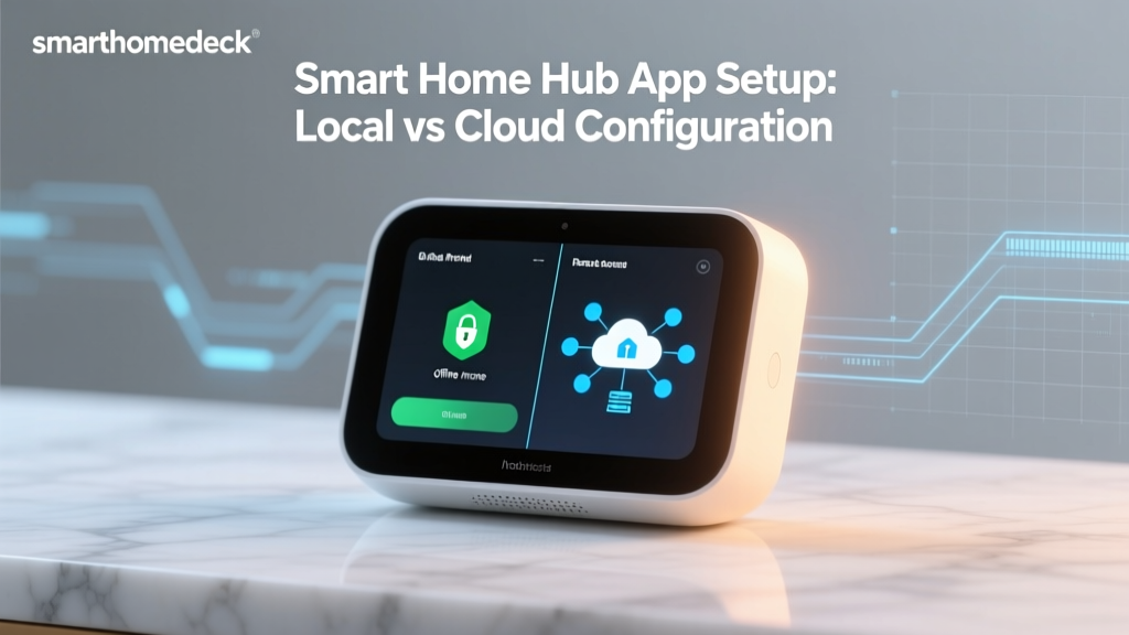 Smart Home Hub App Setup: Local vs Cloud Configuration