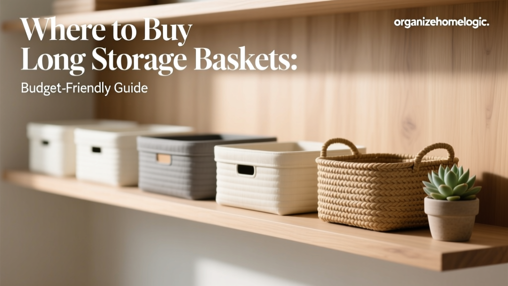 Where to Buy Long Storage Baskets: Budget-Friendly Guide