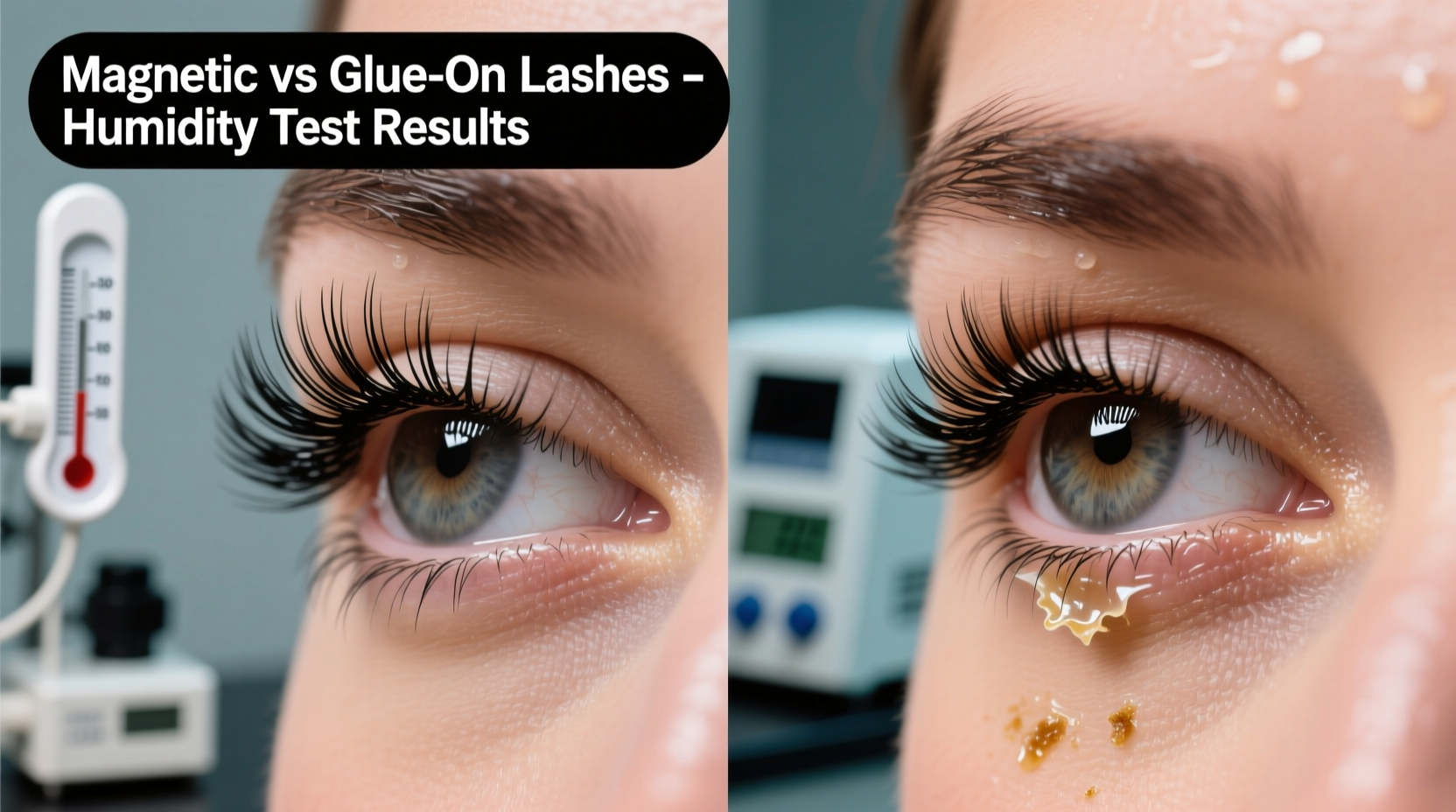 magnetic lashes vs glue on which holds stronger through humidity
