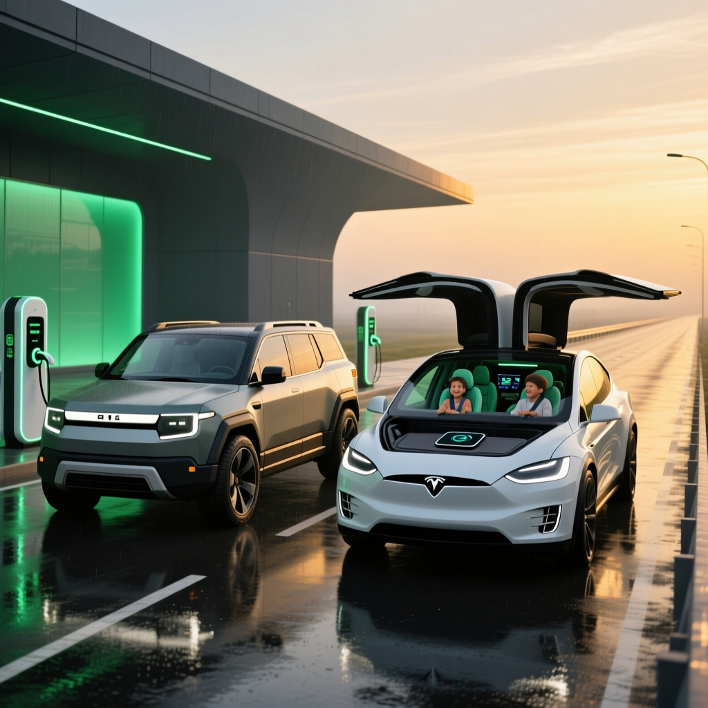 Rivian R1S vs. Tesla Model X: The Ultimate Family EV SUV Showdown