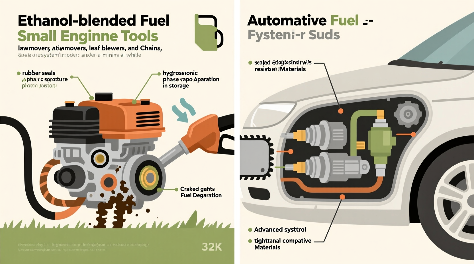 Why Does Ethanol Fuel Damage Small Engine Tools But Not Cars