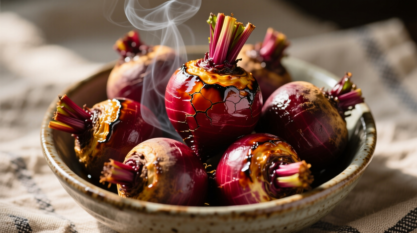 Perfectly roasted beets with golden edges