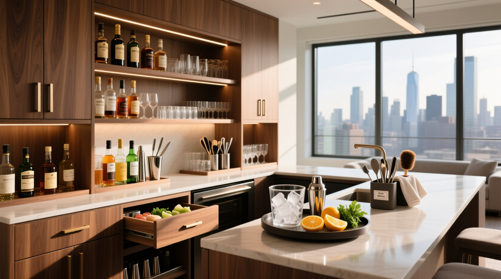 how to organize your home bar design ergonomics supplies mise en place