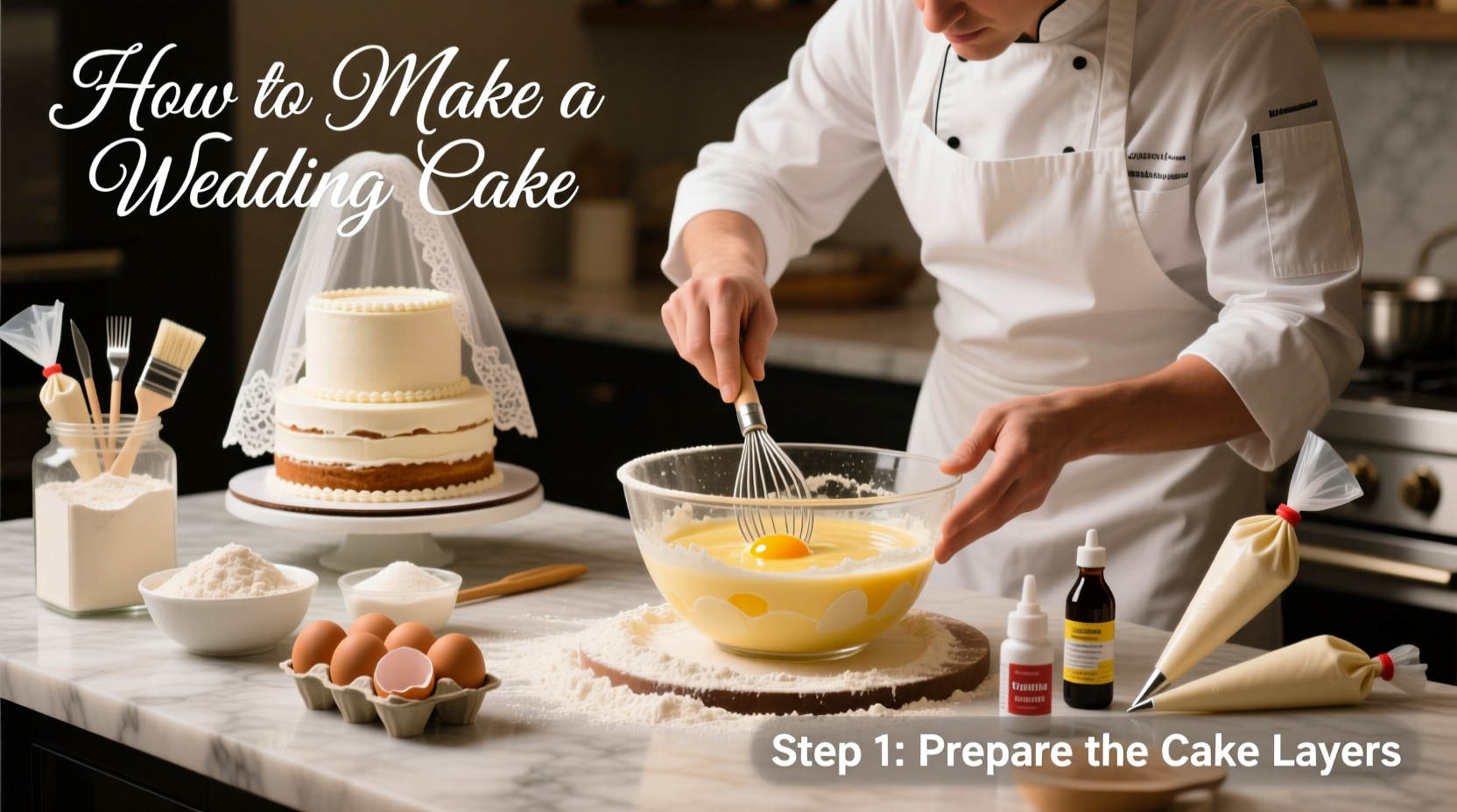 how to make a wedding cake